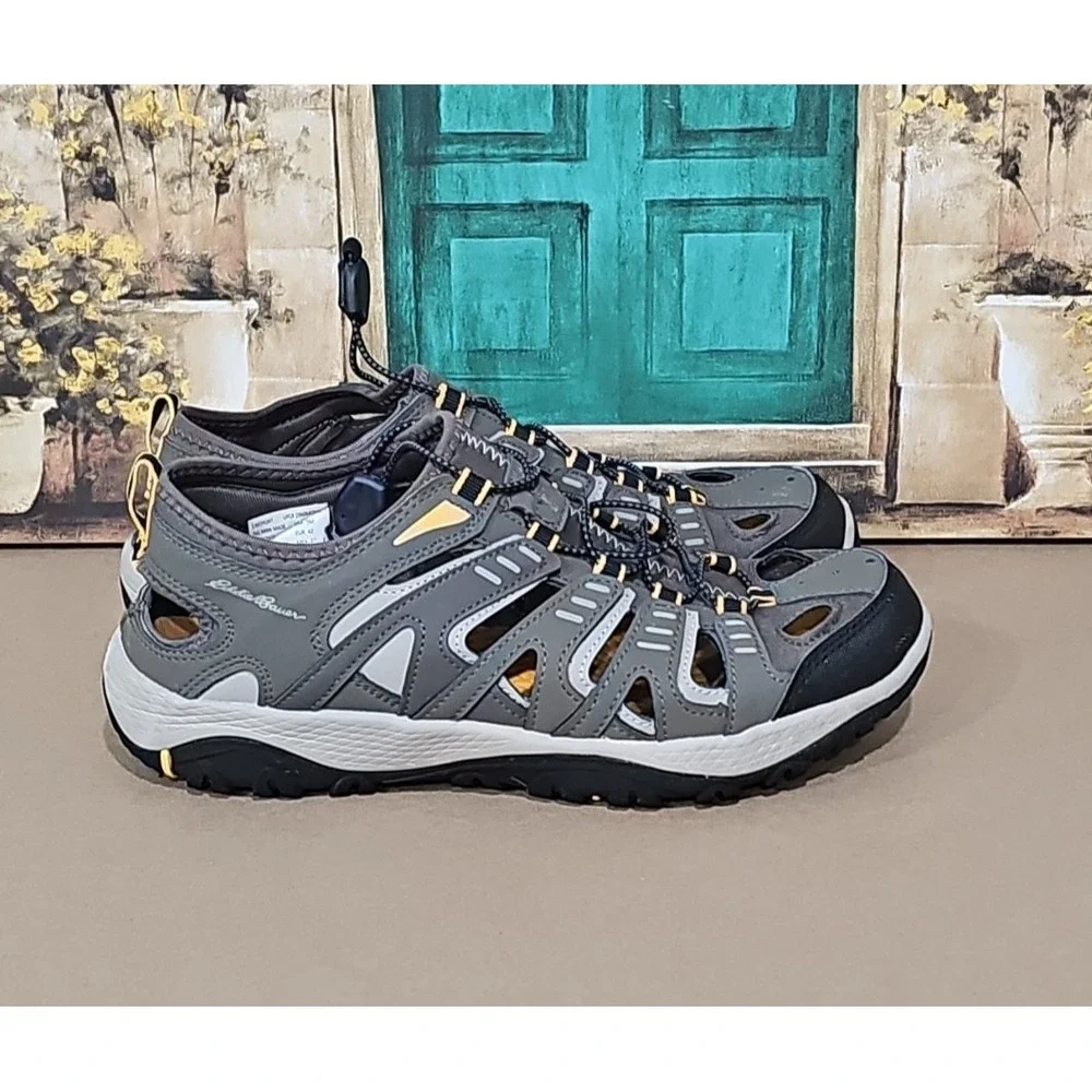 Eddie Bauer Mens Brown Athletic Outdoor Drawstring Water Shoes Size 9M